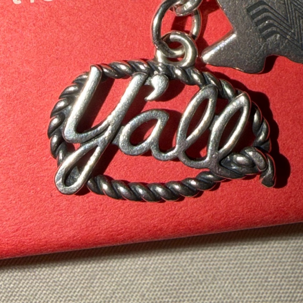 James Avery Silver RETIRED Y’all charm